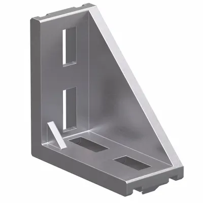 80/20 Inside Corner Bracket: Inside-Corner Bracket with Single Support, 15 Series/40 Series - Inside Corner Brackets