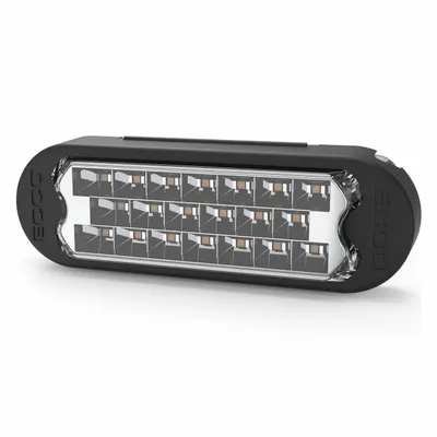 ECCO 3861A Amber LED Perimeter Flashing Warning Light, 12-24V DC, Grommet Mount - Vehicle Perimeter Flashing Warning Lights