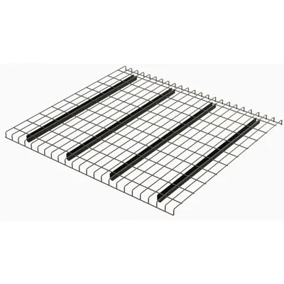 HUSKY RACK & WIRE Pallet Rack Decking: 58 in x 42 in, Waterfall, Std Wire Decking - Standard-Channel Waterfall Wire Pallet Rack Decking