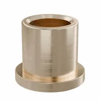 Flanged Sleeve Bearing: Bronze, SAE 841, 1/2 in Bore, 11/16 in OD, 3/4 in Lg, -35°F to 300°F, 10 PK (MPN FF623-03B)