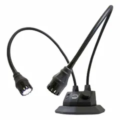 The LAXCO AMPS-ILED-21 is a benchtop LED illuminator designed for use with stereo microscopes. It includes a dust cover and is compatible with the LAXCO LMS-Z303 model. This auxiliary lighting provides illumination for inspection, assembly, or laboratory tasks.
