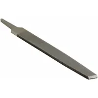 Flat Aluminium File: Rectangular, Double-Cut, Single Edge Cut, Smooth Cut, 10 in Lg without Tang
