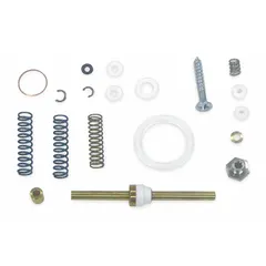 Repair kit containing gaskets, O-rings, and packings for servicing BINKS paint spray guns. Compatible with model 6121-4307-9. Used to replace worn seals, maintain spray performance, and prevent leaks in painting applications.