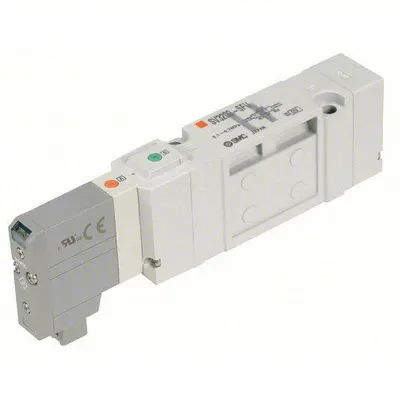 SMC Solenoid Air Control Valve: SV3000 Series, Four-Way / Three-Position, 24V DC - SMC SV Series Directional Control Valves