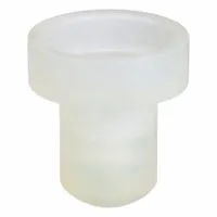 Replacement faucet seat cup for commercial beverage dispensers. Seals the faucet assembly to prevent leaks and ensure consistent flow during dispensing. Used in coffee brewers and iced tea machines in foodservice environments