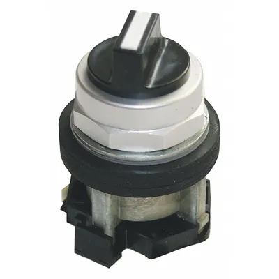 EATON Selector Switch: 30 mm Panel Mounting Size, 2 Positions, Short Lever, 1NO - Selector Switches