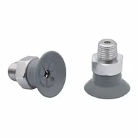 SCHMALZ Vacuum Pad Assembly: 1/8 in NPT, 28.2 mm Pad Dia, NBR, 55 A, Gray, 17.2 mm Pad Ht (MPN 10.01.01.15031)