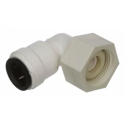 WATTS Polysulfone Push-to-Connect Tube Fitting, 1/2 in OD x 3/4 in NPS, Elbow - Polysulfone Push-to-Connect Tube Fittings