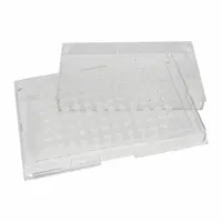 CAPLUGS Inoculation Plate with Tray: Sterile, 96 Wells, 40 mL, 95 mm Dia, Square, Polystyrene (MPN 222860001AE1)