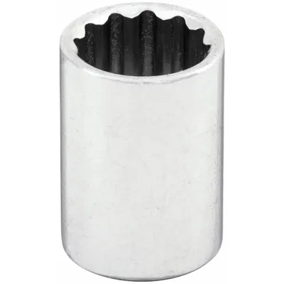 WESTWARD Socket: Metric, 1/4 in Drive Size, 11 mm Socket Size, 12-Point, Std, Chrome - 1/4" Drive Hand Sockets