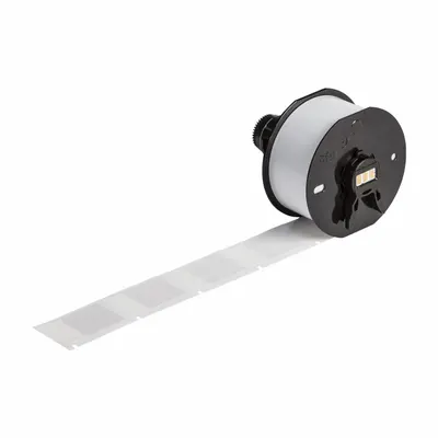 BRADY Wraparound Label: 1 1/2 in x 1 in, Vinyl - Brady Precut Label Roll Cartridges