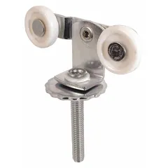 This hanging door roller from PRIME-LINE is designed for sliding doors in commercial or industrial applications. It has a width of 3 3/4 inches and supports doors up to 60 lb. The roller provides smooth operation for bypass or pocket doors.