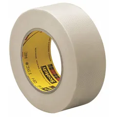 White, single-sided tape with fiberglass cloth backing and silicone adhesive. Designed for high-temperature sealing applications requiring flame resistance. Suitable for indoor/outdoor use.