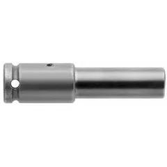 Standard bit holder for power tools, accepting 1/4 in hex shank bits. Nonmagnetic and not impact rated, suitable for general assembly and maintenance tasks in industrial settings.