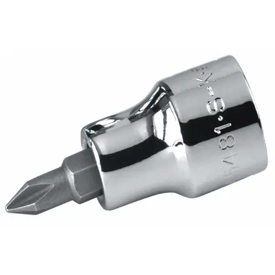 SK PROFESSIONAL TOOLS Socket Bit: 1/4 in Drive Size, Phillips Tip, #0 Tip Size - Phillips Bit Sockets