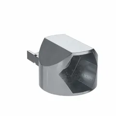 This anchor connector is designed for use with 40 Series structural framing systems featuring an 8 mm slot width. Constructed of zinc with a zinc-plated finish, it provides a secure attachment point for mounting components in industrial automation, material handling, and machine-building applications.