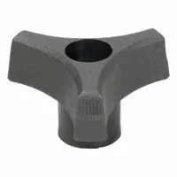 INNOVATIVE COMPONENTS Hand Knob: 3 Point, Plastic w/ Steel Thread, 3/8"-16 Thread, 2.02 in Dia (MPN GN6C----RT5--21)