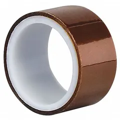 3M 5413 is a polyimide film tape with silicone adhesive, amber in color, 5 yd long, and 2.7 mil thick. It is used for high-temperature electrical insulation, coil winding, and capacitor wrapping in industrial applications, withstanding heat during soldering and wave-soldering processes.