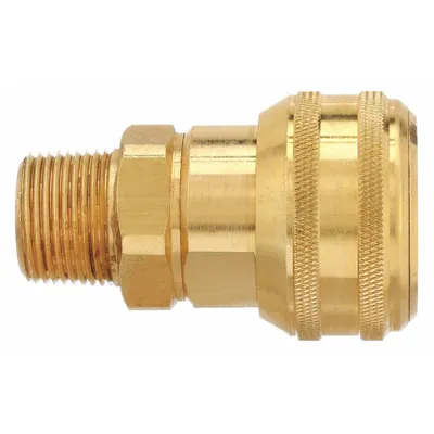 PARKER Quick Connect Hose Coupling: 3/4 in Body Size, 3/4 in Hose Fitting Size - Industrial Interchange Brass Quick-Connect Air Coupling Bodies