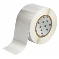 Pre-Cut Label Stock Roll: 2 in x 3 in, 3 13/64 in x 2 in, Metalized Polyester, Metal Detectable (MPN THT-19-435-1)