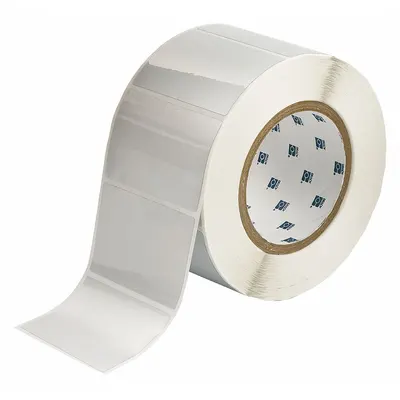 BRADY Pre-Cut Label Stock Roll: 2 in x 3 in, 3 13/64 in x 2 in, Metalized Polyester - Brady Precut Label Rolls