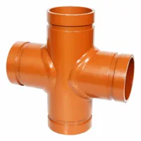 GRUVLOK Metal Pipe Cross: Cross, 2 in x 2 in, EPDM Seal, Carbon Steel, Grooved x Grooved, 2 in Lg (MPN 0390125367)