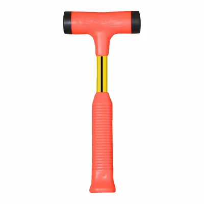 NUPLA Strike Pro Power Drive Hammer: Fiberglass Handle, 1 lb Head Wt, 1 3/8 in Hammer Face Dia - Standard Dead-Blow Hammers