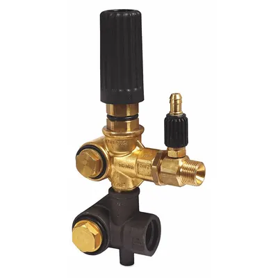 MI-T-M Unloader with Detergent Injector: Threaded, Brass - Unloader Valves