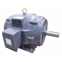 Open drip proof (ODP) enclosure protects against falling liquids. Rigid base mount for stationary installation. Suitable for powering pumps, fans, conveyors, and compressors in industrial environments.