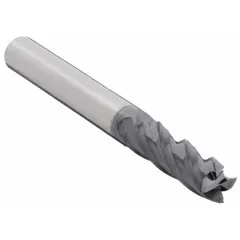 General purpose carbide square end mill with AlTiN coating for heat and wear resistance. Features 4 flutes, 9/64" mill diameter, 9/16" length of cut, and 2" overall length. Suitable for milling metals and composites in fabrication and maintenance applications.
