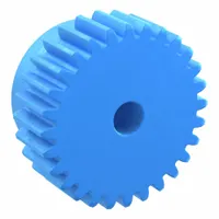 Machined Spur Gear: Module m 1.5, 28 Teeth, 8 mm Bore Dia, Nylon, 20° Pressure Angle, Plain Bore (MPN PS1.5-28)