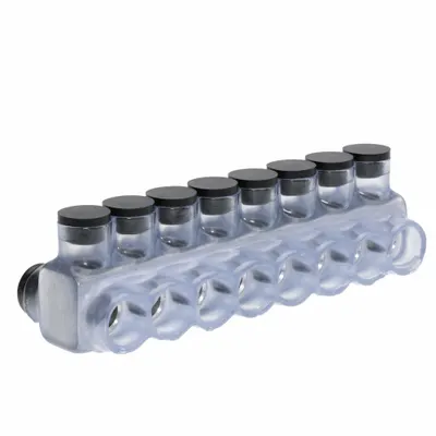 POLARIS Multitap Connector: 8 Port, Double-Sided Entry, 4 AWG – 500 kcmil Wire Size - Dry-Location Double-Sided Entry Multitap Connectors