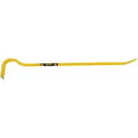 Gooseneck Wrecking Bar: Claw End, 36 in Overall Lg, 1 1/4 in Bar Wd, 2 1/4 in End Wd, T No, ASME (MPN 55-504)