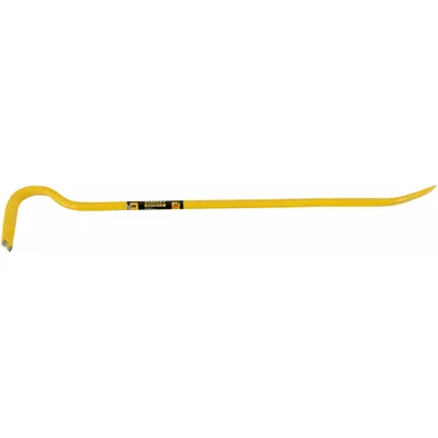 STANLEY Gooseneck Wrecking Bar: Claw End, 36 in Overall Lg, 1 1/4 in Bar Wd, 2 1/4 in End Wd - Wrecking Bars