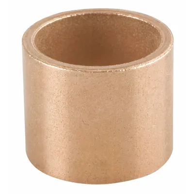 BUNTING BEARINGS Sleeve Bearing: Bronze, SAE 841, 12 mm Bore, 18 mm OD, 12 mm Lg, SAE 30 Oil - Lubricated General Purpose Metallic Sleeve Bearings