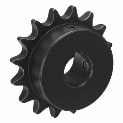 TSUBAKI Single Strand Sprocket: 40, For 1/2 in Chain Pitch, 3/4 in Bore Dia, 16 Teeth - Size 40 Fixed-Bore Roller Chain Sprockets