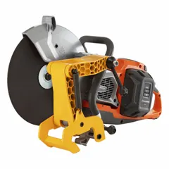 This cordless handheld concrete saw is designed for wet or dry cutting of concrete, masonry, and stone. It accepts a 14 in blade and provides a maximum cutting depth of 5 23/100 in. Supplied as a bare tool (battery and charger sold separately).
