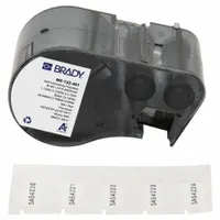 Combined Label and Ribbon Cartridge: Rectangle, 1/2 in x 1 1/8 in, Cryogenic Autoclavable Polyester (MPN M5-122-461)