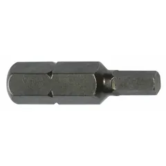 This hex insert bit features a 1/16 in hex head and is impact rated for high-torque applications. Made from S2 steel, it is suitable for driving hex-head fasteners in industrial assembly, maintenance, and repair tasks. Supplied in a 5-pack.