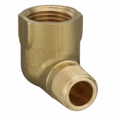 PARKER Metal Pipe Elbow: 90° Elbow, 1/2 in x 3/8 in - Threaded High-Pressure Pipe Fittings