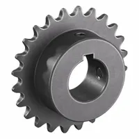 TRITAN Roller Chain Sprocket: 35, For 3/8 in Chain Pitch, 1 in Bore Dia, 24 Teeth, Steel (MPN 35BS24H X 1)