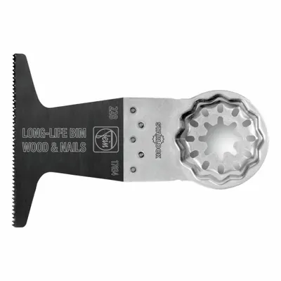 FEIN Oscillating Tool Blade: 2 1/2 in Blade Wd, 2 in Overall Lg, Long Straight Cut - Starlock Mounted Blades
