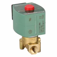REDHAT Solenoid Valve: 2-Way, Normally Closed, 1/4 in Pipe Size, 110V AC/120V AC, High Flow, DIN (MPN SC8262H232)