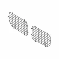 WEATHER GUARD Van Window Screen: Van Window Screen, Steel, 18 1/4 in Overall Wd, Side Door, Black (MPN 88056)