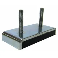 Ceramic Magnets: Encased and Threaded, 1 1/8 in Wd, 0.375 in Thick, 2 3/8 in Lg (MPN 1302-S)