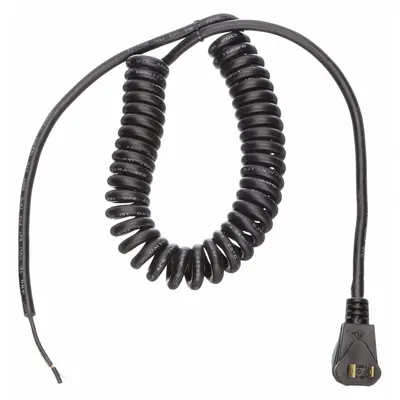 OEM Coiled Power Cord: 10 ft Lg - Coiled General Purpose Power Cords