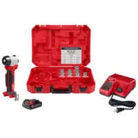 MILWAUKEE Cable Stripper Kit: M18, For Copper, 8 Bushings, 750 kcmil Max (MPN 2935X-21)