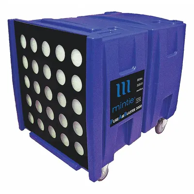MINTIE TECHNOLOGIES Air Scrubber: Polyethylene, Negative Air Pressure/Particulate Filtration - Impact-Resistant Plastic Negative Air Machines