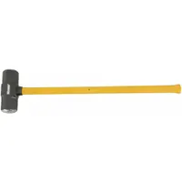 Standard Sledge Hammer: Steel, Fiberglass Handle, 14 lb Head Wt, 2 3/4 in Dia, 34 in Overall Lg