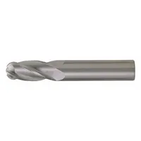 CLEVELAND Ball End Mill: Carbide, TiAlN Coated, 4 Flute, 1/32" Mill Dia, 1/16" LOC, 1-1/2" OAL (MPN C83509)